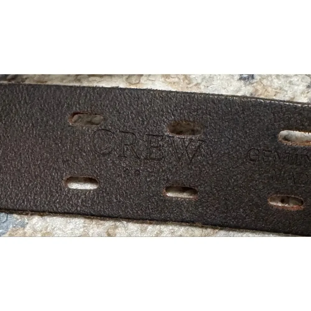 J.Crew Brown Leather Double-Prong Belt | size 36